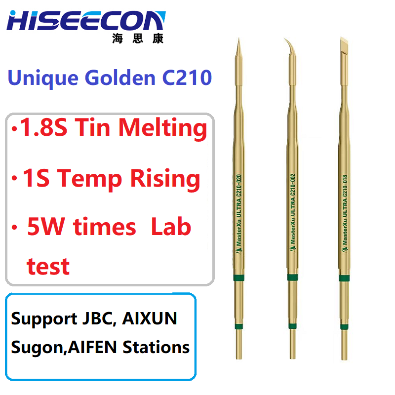 2PCS Golden C210 Soldering Iro - C210 Precision Soldering Station 评论和价格