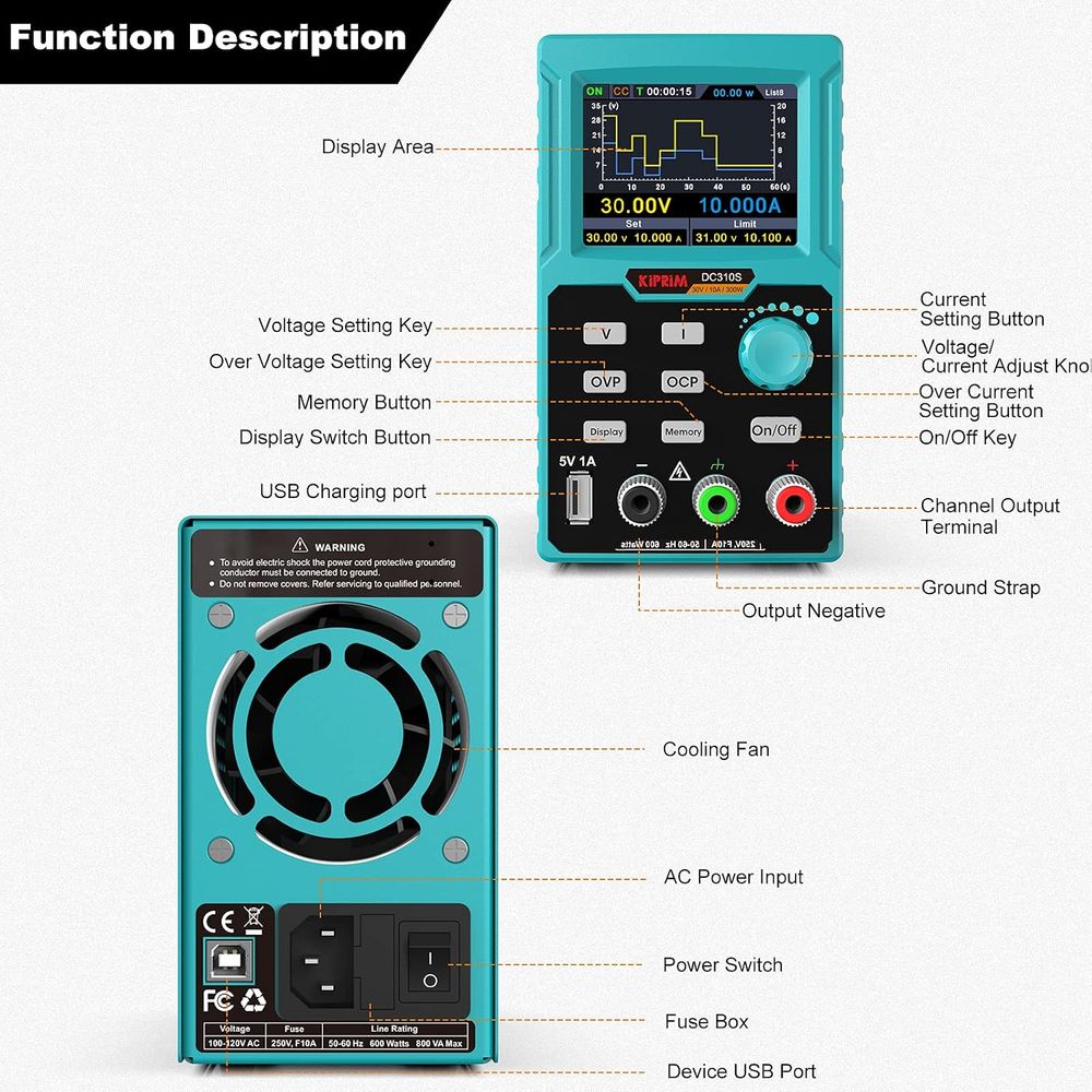 DC Power Supply, 0-30V 0-10A A - High Precision Dc Power Supply 30V 10A 评论和价格